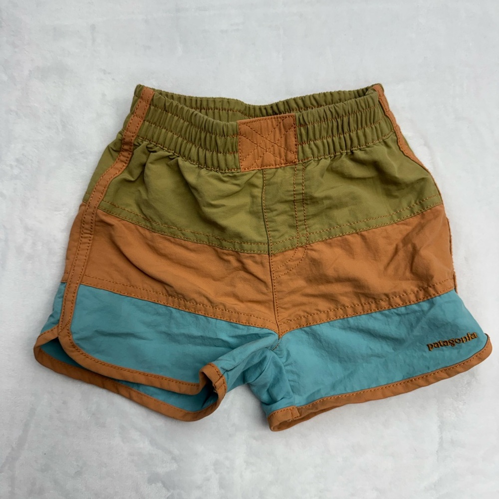 Patagonia Board Shorts 3T Nylon Youth Toddler Hiking Outdoor Stripe Unisex